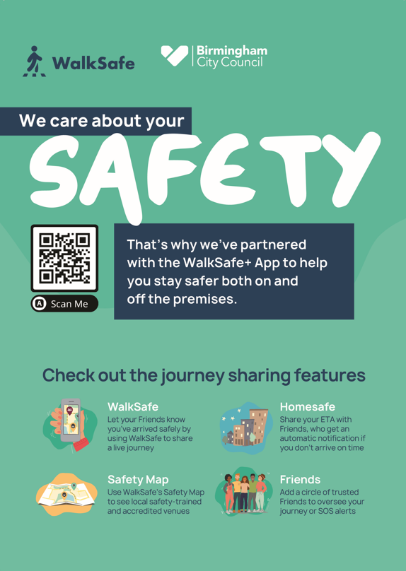 Walksafe app leaflet